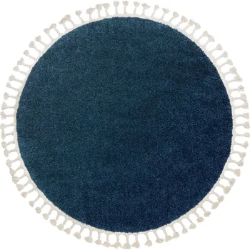 Koberec Dywany Łuszczów Kusový koberec Berber 9000 navy kruh Rozměry koberců: 120x120 (průměr) kruh