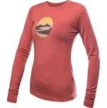 SENSOR MERINO ACTIVE TRIGLAV dámské triko dl.rukáv terracotta velikost L