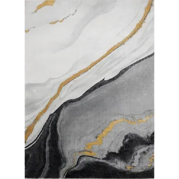 Koberec Hans Home Kusový koberec Emerald 1017 black and gold - 120x170