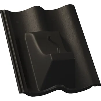 Střecha Střešní taška nášlapná KM BETA betonová krytina Hodonka - ELEGANT černá | cena za ks