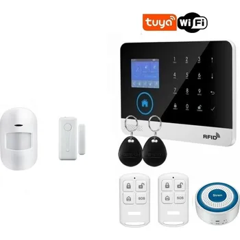 Sada domovního alarmu WiFi GSM alarm PROFI 200 TUYA (1+1) P3 + bezdrátová siréna