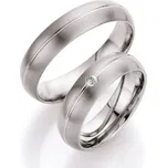 Snubní prsteny titan přírodní diamant 0.030 ct T708B