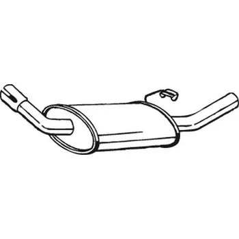 Výfukový systém Zadní tlumič výfuku BOSAL 154-801