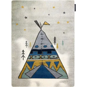 Koberec Hans Home Dětský kusový koberec Petit Tipi grey - 120x170