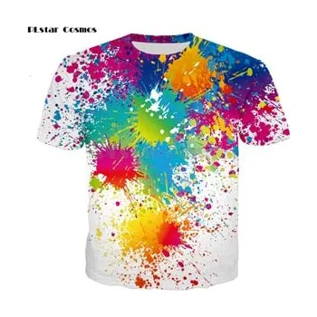 Pánské tričko Tričko s barevným potiskem duha unisex Velikost: 4XL, Barva (Varianta): Jako na obrázku