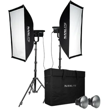 Studiové světlo Sada dvou LED COB světel Nanlite FS-200 se softboxy - doprava zdarma
