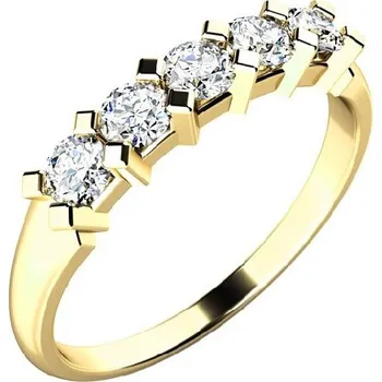 Šperk Zásnubní prsten žluté zlato 585/1000 přírodní diamant 0.50 ct G/SI ZP-10774D-ZL velikost 46