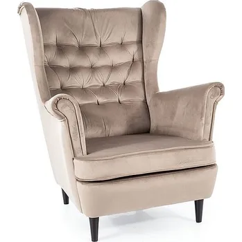 Křeslo Křeslo HARRY VELVET, Béžový Bluvel 40/Wenge