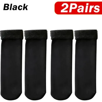 Dámské termo ponožky Dámské termo ponožky s vnitřním chlupem Barva: Černá, Množství: 2 páry