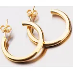 Dámské náušnice stříbro 925 silné pozlacené kruhy E1400041-1234-SLX