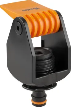 Hadicová spojka Bradas Black Line Max konektor na připojení na vodovodní baterii černý/oranžový