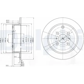 Brzdový kotouč Brzdový kotouč DELPHI BG3867