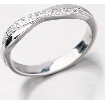 Oblečení a móda Dámský prsten stříbro 925 zirkon HK-627-OKS velikost 54