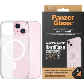Pouzdro na mobilní telefon Kryt na mobil PanzerGlass HardCase MagSafe Apple iPhone 15 s ochranou vrstvou D3O