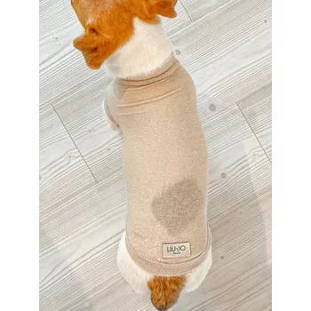 Dámské oblečení LIU JO Úpletový svetřík pro psy béžová vel. S/M