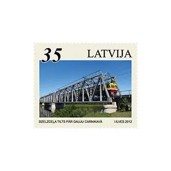 Poštovní známka Latvia Post (2012) MiNr. 845 ** - Lotyšsko - Železniční most