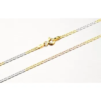 Řetízek Řetízek stříbro 925 tříbarevné plošky - gravírované CHRS-10-MX-3CR-050 délka 45 cm