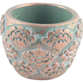 Obal na květináč Květináč dekor zlatý B 15,5 cm