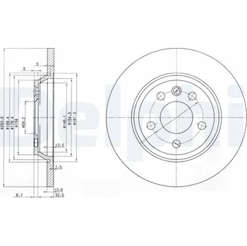 Brzdový kotouč Brzdový kotouč DELPHI BG3518