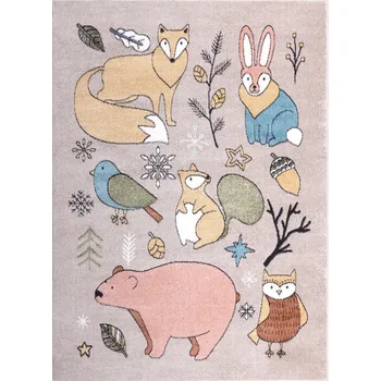 Koberec Hans Home Dětský kusový koberec Fun Forester beige - 140x190 - doprava zdarma