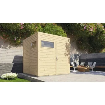 Zahradní domek Dřevěný zahradní domek Cubo 2 přírodní 226 x 234 cm
