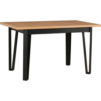 Jídelní stůl Jídelní stůl IKON 5, deska stolu olše, nohy stolu / podstava černá