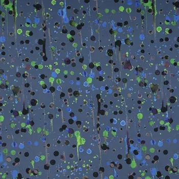 Softshell 22515 šedomodrý, barevné skvrny, š.145