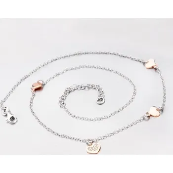 Náhrdelník Dámský náhrdelník stříbro 925 srdíčky N1700789-0331-SLX délka 42 cm