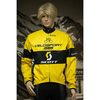 Cyklistická bunda Bunda Velosport PRO 01 W&W Stratos Team Yellow Varianta: 4