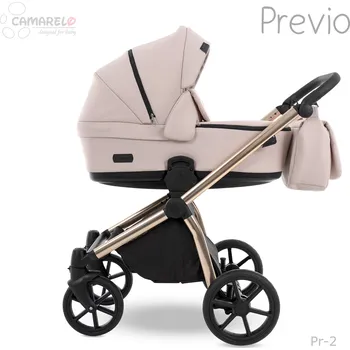 Kočárek Dětský kočárek Camarelo Previo, Previo-2 Světle růžová