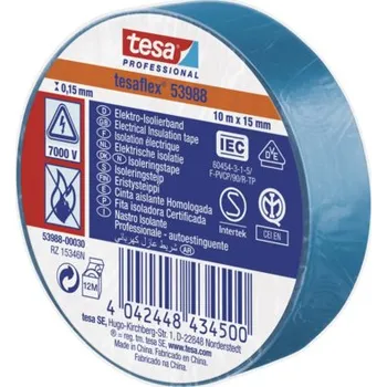 Lepicí páska Elektroizolační páska modrá 10mx50mm
