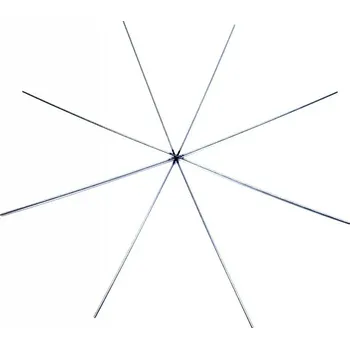 Vánoční dekorace Konstrukce na vánoční hvězdu 12,5x0,8 cm, barva platina - 5 ks