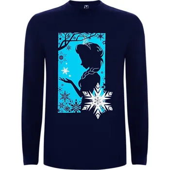 Dívčí mikina Tričko s dlouhým rukávem Elsa Silueta Velikost: M