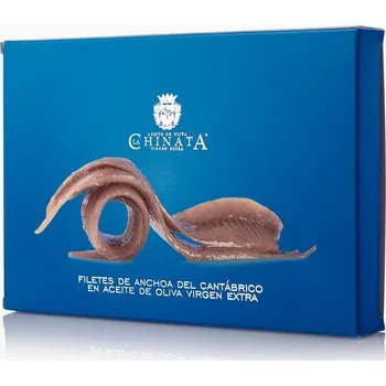 Sušená zelenina LA CHINATA Filety z Kantaberských Ančoviček V Extra Panenském Olivovém Oleji