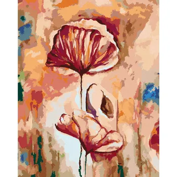 Dětské zboží Diamondi Diamantové malování - KVETOUCÍ VLČÍ MÁK Rozměr: 40x50 cm, Rámování: vypnuté plátno na rám