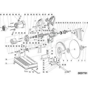 Šroub Upevňovací šroub disku DEDRA XDED7781.01