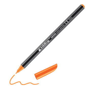 Fix EDDING 1200 na papír, neonově oranžový