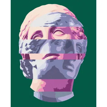 Hračka Diamondi Diamantové malování - BAREVNÁ ANTICKÁ SOCHA Rozměr: 40x50 cm, Rámování: bez rámu a bez vypnutí plátna