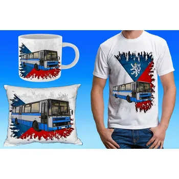 Pánské tričko dárkový set Karosa C 734 122 (dárkový set s autobusem)