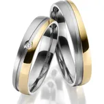 Snubní prsteny titan přírodní diamant 0.010 ct briliantem SP-TI-047