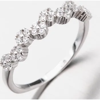 Šperk Dámský prsten stříbro 925 zirkon zdobený GST-11390 velikost 54