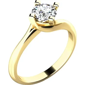 Prsten Dámský prsten přírodní diamant 0.60 ct G/SI 10779D-ZL velikost 57