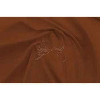 Jednobarevný úplet 180cm - Tmavší karamel