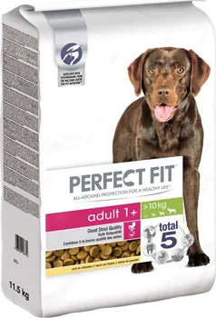 Krmivo pro psa PERFECT FIT Total 5 Adult 1+ kuřecí 11,5 kg