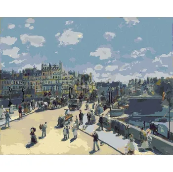 Diamondi Diamantové malování - PONT-NEUF (PIERRE-AUGUSTE RENOIR) Rozměr: 40x50 cm, Rámování: vypnuté plátno na rám