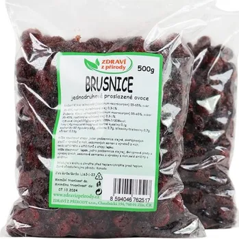 Sušené ovoce IPJ NATUR s.r.o. Brusnice 500g ZP 2259
