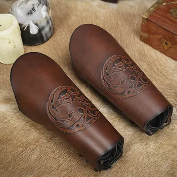 Karnevalový kostým Výprodej Kožené nátepníky „Severský drak“ (pár) - Outlet