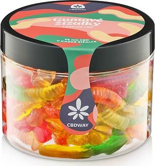 CBD WAY Gumové žížalky 1000 mg 400 g