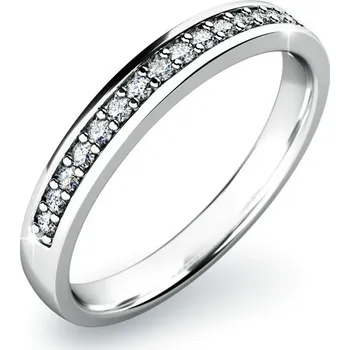 Oblečení a móda Dámský prsten bílé zlato 585/1000 přírodní diamant 0.102 ct G/SI 10813D velikost 55