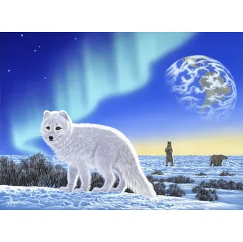 Puzzle Puzzle Grafika Polární liška, 2000 dílků + k objednávce puzzle zdarma